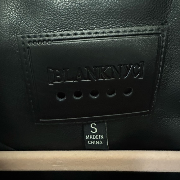 Blank NYC Black Leather Jacket Size Small - Picture 5 of 11